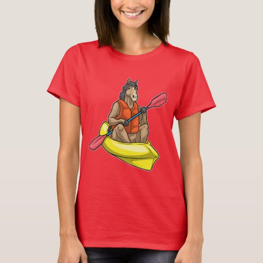 Horse Kayak Paddle T-shirt (Voorkant)