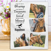 Horse Keepslag Memorial Foto Collage Fotoplaat