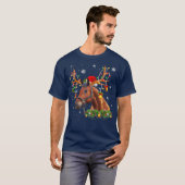 Horse kerstlampjes t-shirt (Voorkant volledig)