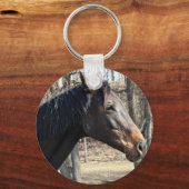 Horse KeyChain, Customizable with your Own Photo Sleutelhanger (Voorkant)