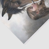 Horse Kiss Decoupage Tissuepapier (Detail)