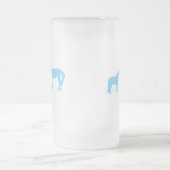 Horse Kisses (Aqua) Matglas Bierpul (Center)