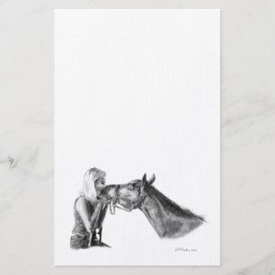 Horse Kisses Briefpapier