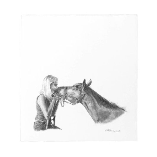 Horse Kisses Notitieblok (Voorkant)
