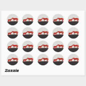 Horse Kisses Sticker - Rood (Vel)