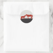 Horse Kisses Sticker - Rood (Tas)