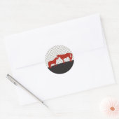 Horse Kisses Sticker - Rood (Envelop)