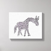 Horse kunst canvas afdruk (Voorkant)