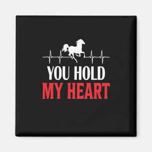 Horse kunst... je houdt mijn hart vast magneet