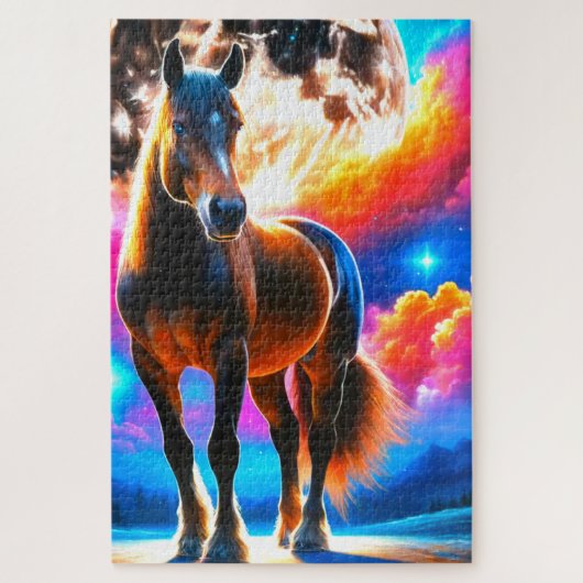 Horse kunst legpuzzel (Verticaal)