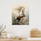 Horse kunst poster (Keuken)