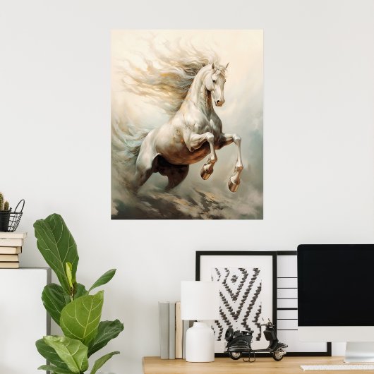 Horse kunst poster (Thuiskantoor)