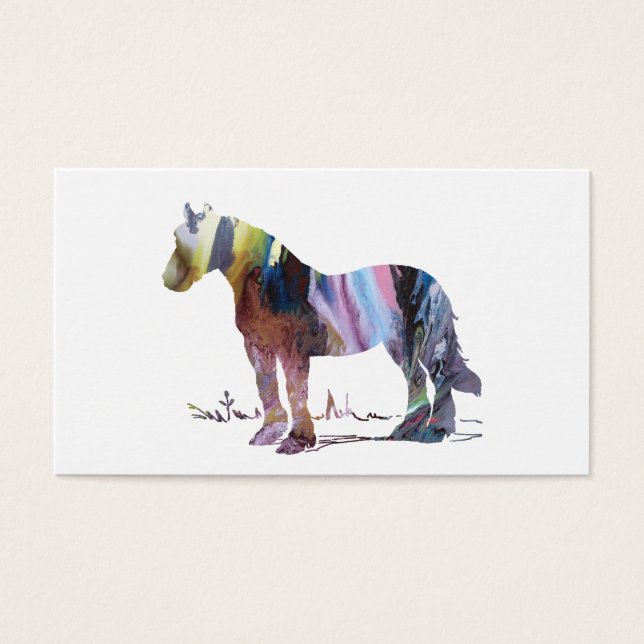 Horse kunst visitekaartjes (Voorkant)