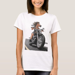 Horse Lady motorfiets T-shirt