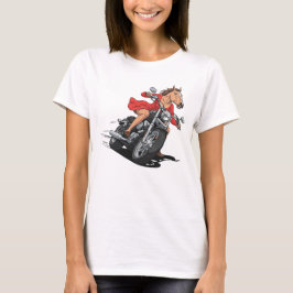 Horse Lady motorfiets T-shirt