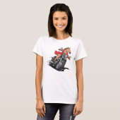 Horse Lady motorfiets T-shirt (Voorkant volledig)