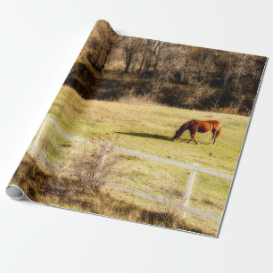 Horse land - herfst ontkoppeling cadeaupapier