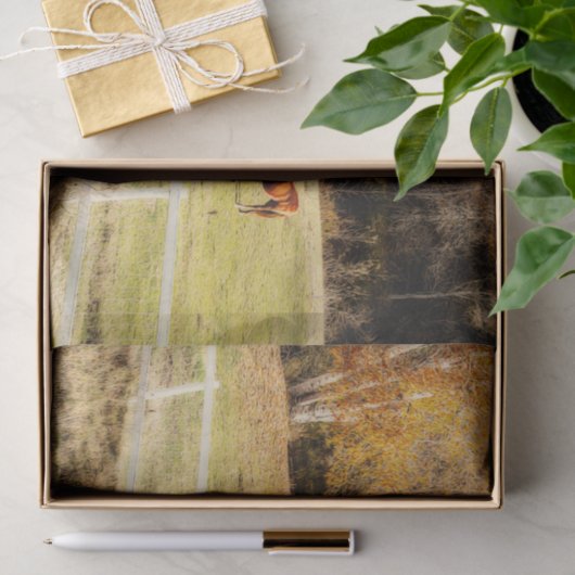 Horse land - najaar ontkoppeling tissuepapier (Geschenk)