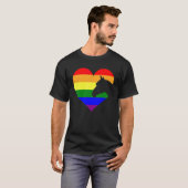 Horse Lgbt Q Cool Gay Pride Rainbow Flag Ally T-shirt (Voorkant volledig)