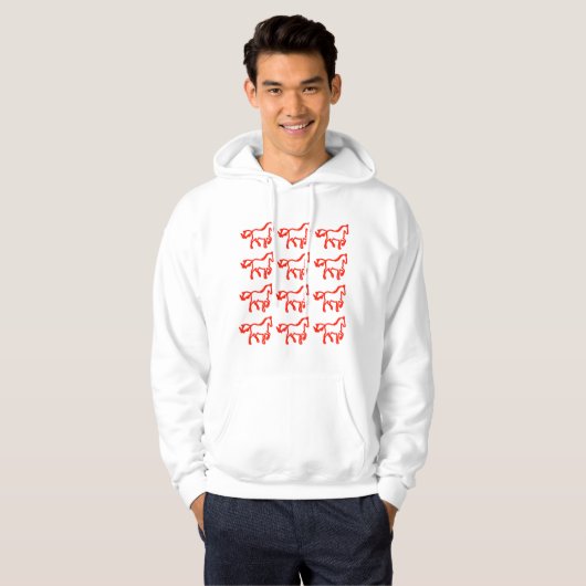Horse Line Pattern Sweatshirt – Identity Statement (Voorkant volledig)