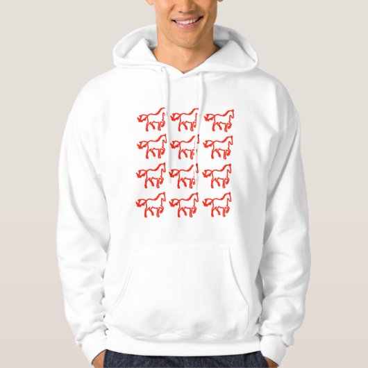 Horse Line Pattern Sweatshirt – Identity Statement (Voorkant)