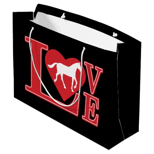 Horse Lobve Groot Cadeauzakje (Achterkant Gekanteld)