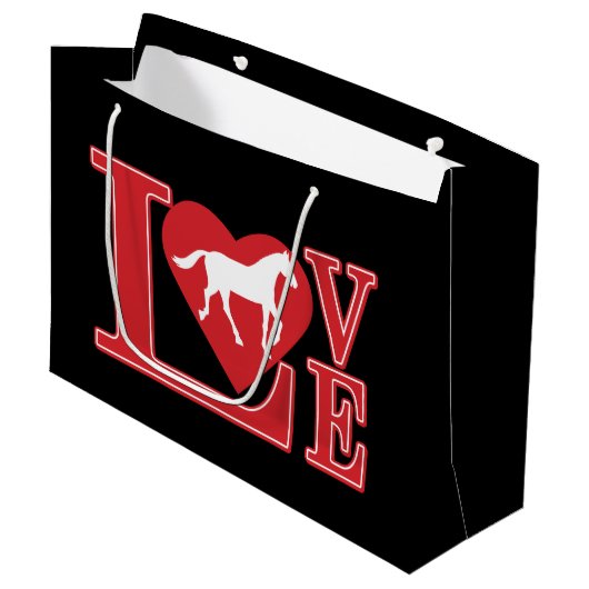 Horse Lobve Groot Cadeauzakje (Voorkant Gekanteld)