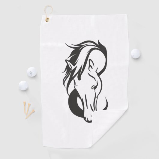 Horse Logo Golfhanddoek (Insitu)
