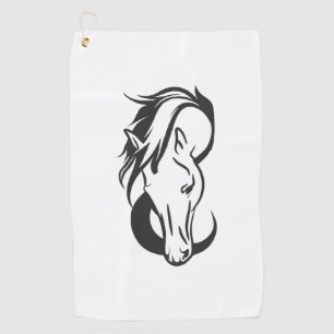 Horse Logo Golfhanddoek