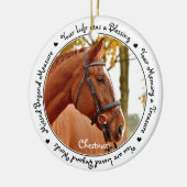 Horse Loss Memorial Keepslag Horse Keramisch Ornament (Links)