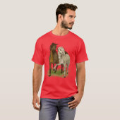 Horse love drawing of loving horses t-shirt (Voorkant volledig)