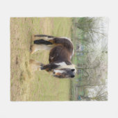 Horse love fleece deken (Voorkant (Horizontaal))