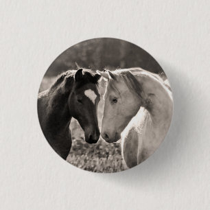 Horse Love Ronde Button 3,2 Cm