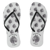 Horse Lover Barn Animal  Sketch Beste Vriend Teenslippers (Voetbed)