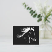 Horse Lover Beauful Horse Sketch Visitekaartje (Staand voorkant)