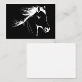 Horse Lover Beauful Horse Sketch Visitekaartje (Voorkant / Achterkant)