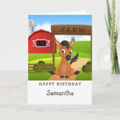 Horse Lover Birthday Kaart (Voorkant)