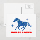Horse Lover Briefkaart (Voorkant / Achterkant)