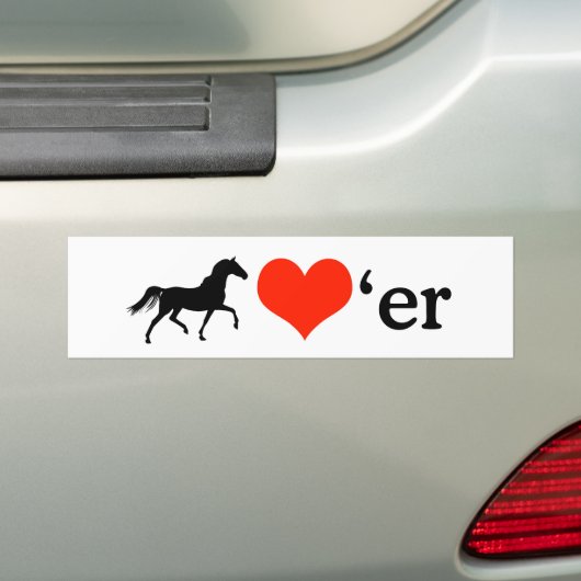 Horse Lover Bumpersticker (Op auto)