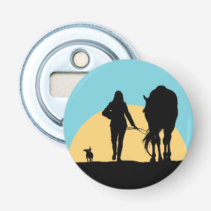 Horse Lover Button Flesopener