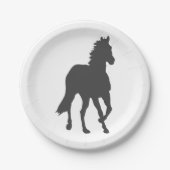 Horse Lover Cowgirl Cowboy Boerderij Land Western Papieren Bordje (Voorkant)