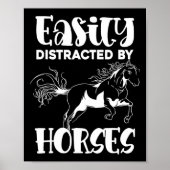 Horse Lover Equestrian Horse Riding Animal Funny H Poster (Voorkant)