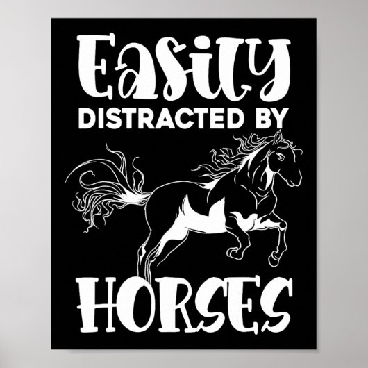 Horse Lover Equestrian Horse Riding Animal Funny H Poster (Voorkant)