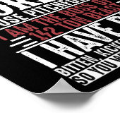 Horse Lover Equestrian Riding Beware I Ride Horses Poster (Hoek)