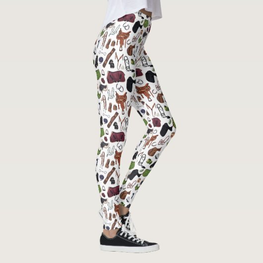 Horse Lover - Fun Equestrian Horse Riding Leggings (Rechts)