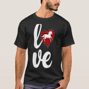 Horse Lover Funny Buffalo Play Love Horse Valenti T-shirt
