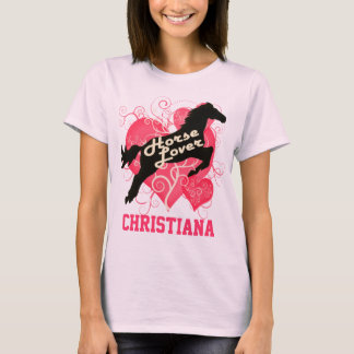 Horse Lover - Gepersonaliseerd Christiana T-shirt