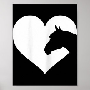Horse lover gift for girls & women who love horse poster