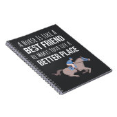 Horse Lover Gifts Equestrian Equine Animal Rider Notitieboek (Rechterzijde)