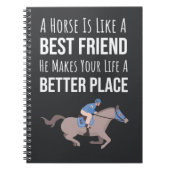 Horse Lover Gifts Equestrian Equine Animal Rider Notitieboek (Voorkant)